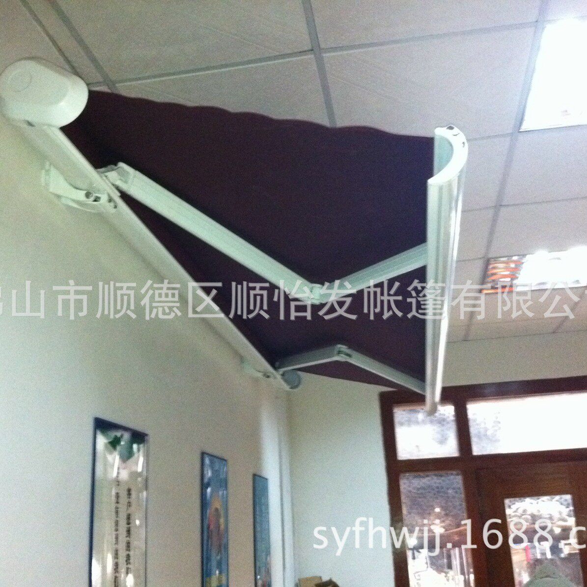 户外全盒铝合金配件电动伸缩式篷阳台雨棚凉篷遮阳棚室外雨挡帐篷