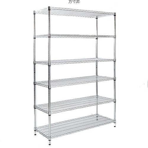 不锈钢色置物架金属层架家用收纳货架阳台杂物架花架落地储物架子