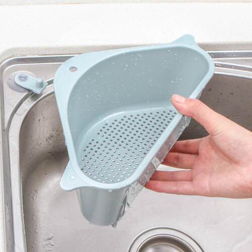 Kitchen No-Drilling Dish Drying Rack, Triangle Storage Shelf