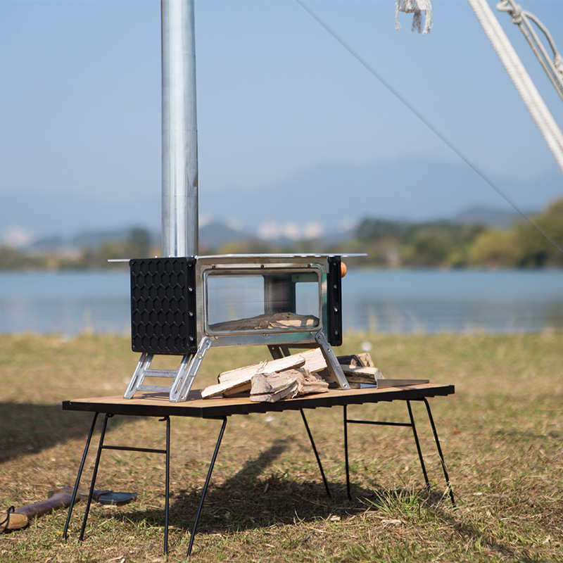 撼途2022全新上市双侧窗mini炉 野外camping帐篷炉户外野餐炉具子