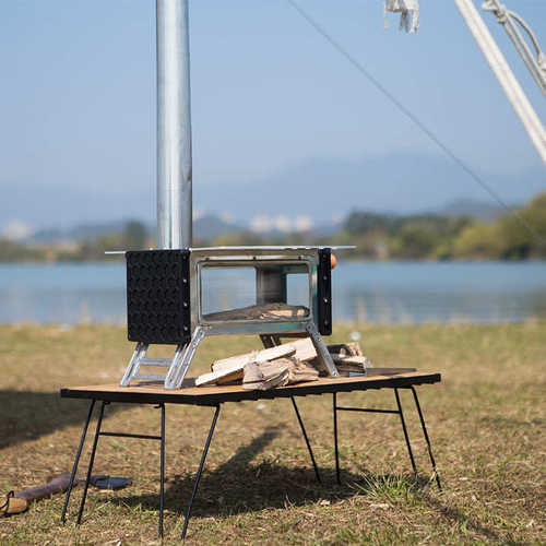 撼途2022全新上市双侧窗mini炉 野外camping帐篷炉户外野餐炉具子