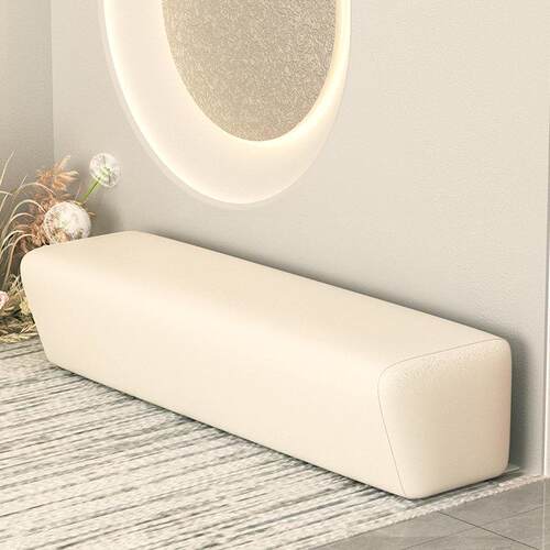 简约培训机构长条凳家长等候休息区接待沙发医院美发店无靠背卡座