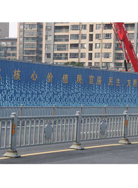 围挡无锡地铁灰色专用冲孔围挡折弯镀锌板施工工地彩钢围挡钢结构