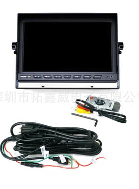 DC12-24V带遮阳罩10寸AHD高清车载显示器,2路视频输入,支架可选