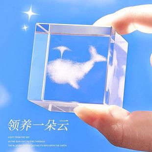 领养一朵云治愈系云朵小摆件桌面情绪稳定工位装饰品生日礼物女生