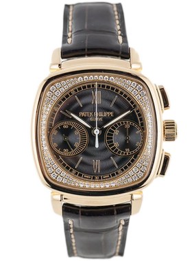 [9.8新]百达翡丽复杂功能时计系列18k玫瑰金手动机械手表女7071R