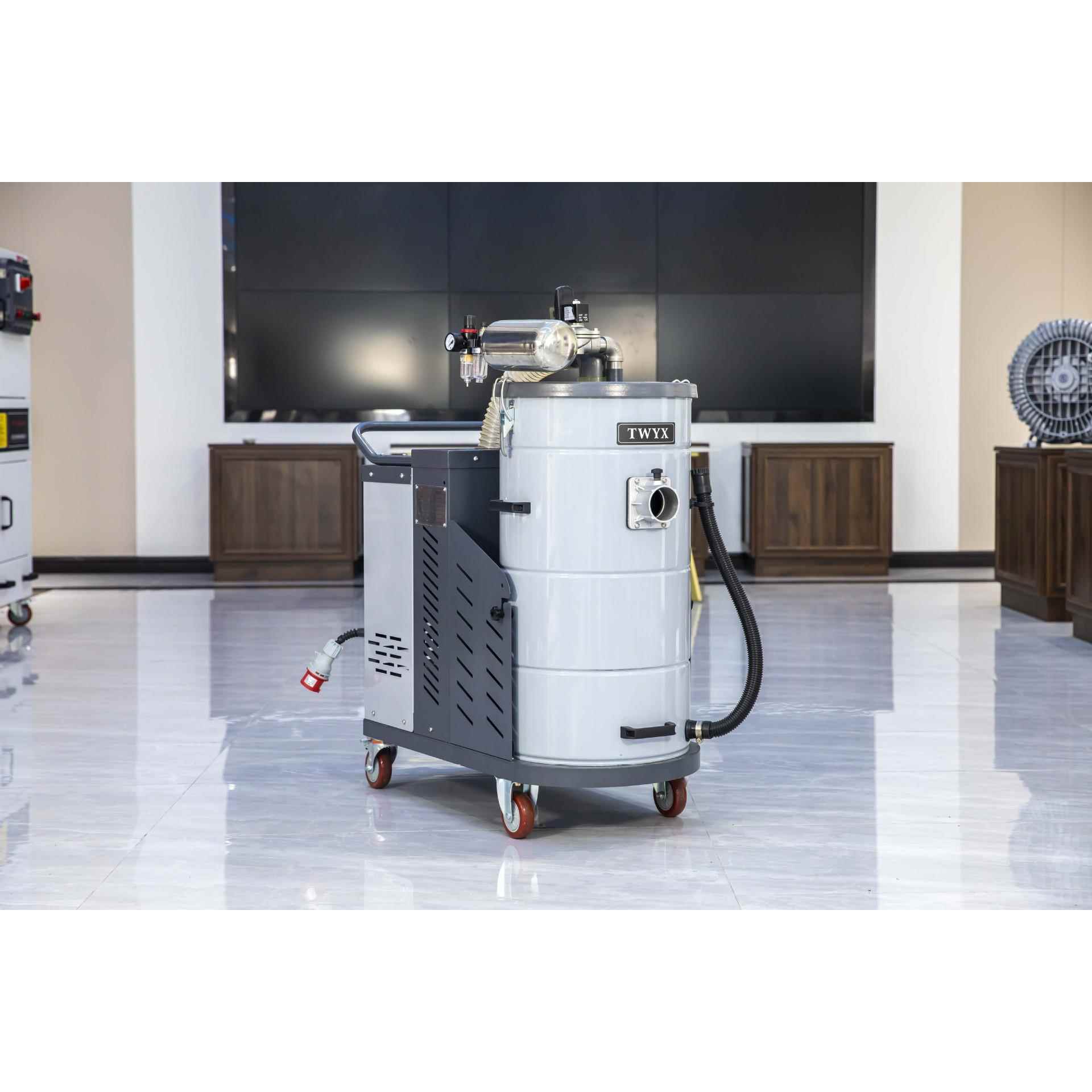 工业吸尘器粉尘清理脉冲吸尘器380V大功率除尘器车间用移动吸尘器