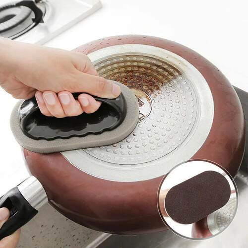 Magic Kitchen Sponge Brush Melamine Sponge Cleaning Brush De
