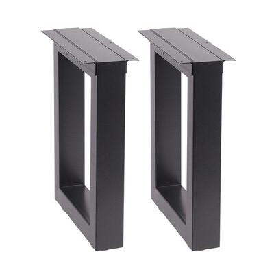 定制铁艺桌腿支架金属桌脚书桌大板餐桌办公桌子腿桌架茶桌架底座