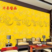 祥云背景墙纸全屋定制祥云装 修壁纸 饰酒店壁布背景壁画壁布装
