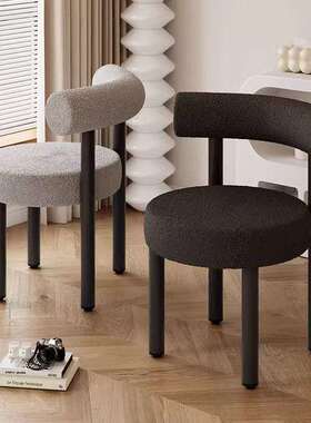 红化妆凳书网桌椅子靠凳子化卧背室梳STH妆台化妆椅轻奢简约妆休