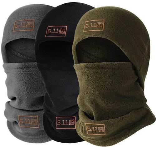 Tactical Military Fleece Hat&Scarf Set Thermal Head Cover Wi