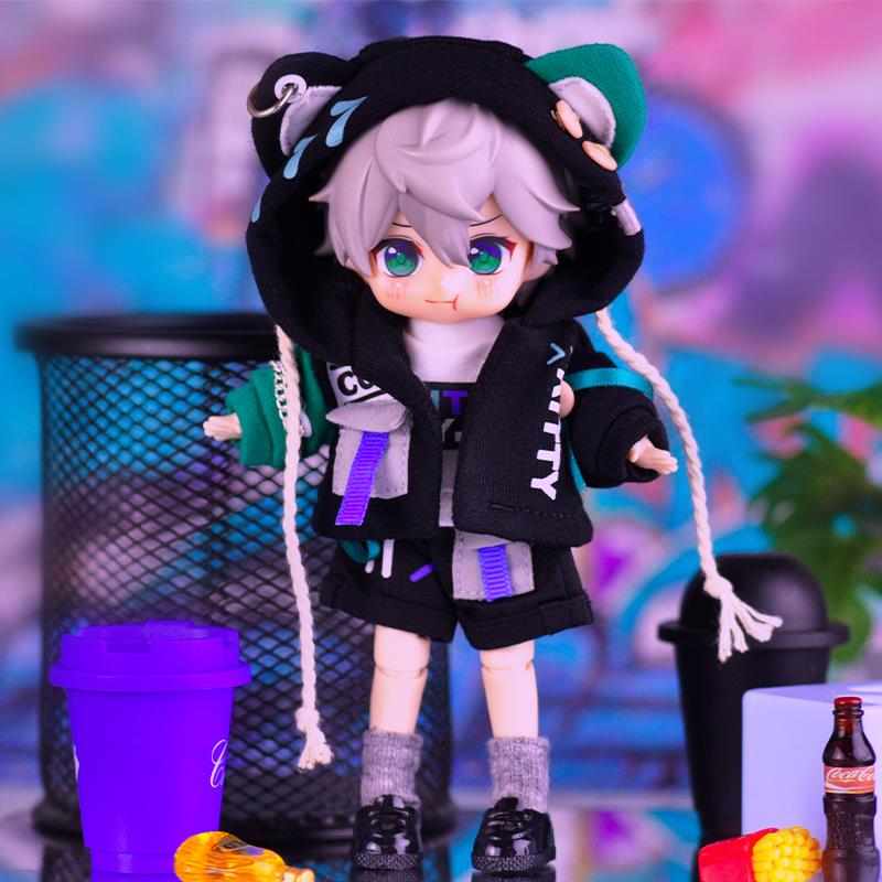 ob11娃衣 电子猫咪娃衣molly娃娃衣服12分娃衣bjdGSC素体 YMY娃衣