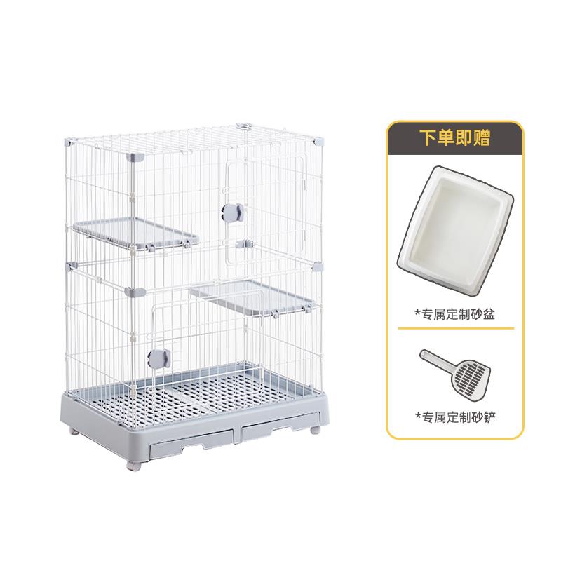 高档小HAKE黑咔猫舍猫屋家咪用室猫内砂盆猫窝户型不占地猫笼子猫