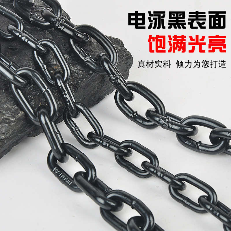 批发零售电泳黑色链条警示宠物链2毫米至14毫米规格齐全量大优惠