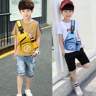 儿童斜挎小包包潮男童帅气潮流2021新款中大童小女孩时尚韩版胸包