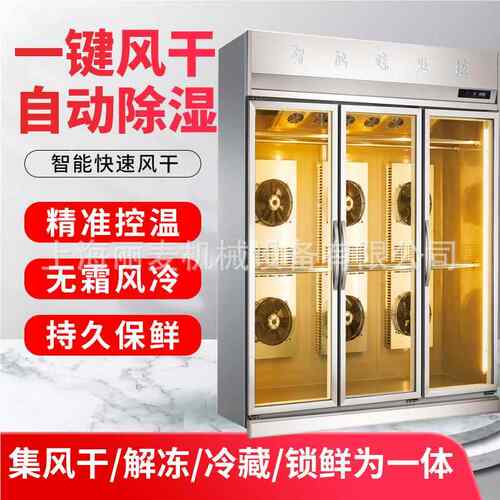 晾鸭柜单门/双/门三门智能 晾胚柜 467卤鸽烧腊湿风干柜除保鲜展