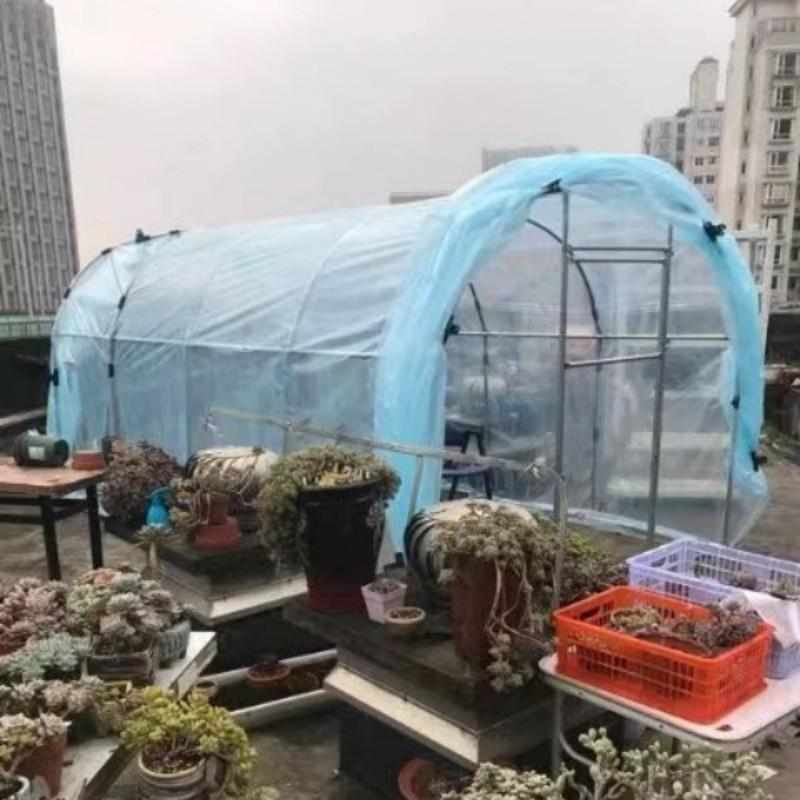 大棚家用阳温室保温暖房钢管防水棚小花遮雨骨架多肉庭院阳台花房