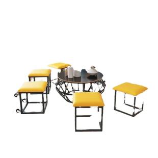 餐可凳魔多功能发凳子收简约小矮凳可262移动五合一方凳沙凳纳新