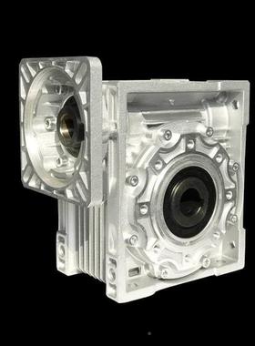 葭轩mnrv减速蜗轮蜗杆小型进步伺服涡轮带电机变速箱机铝壳方法兰