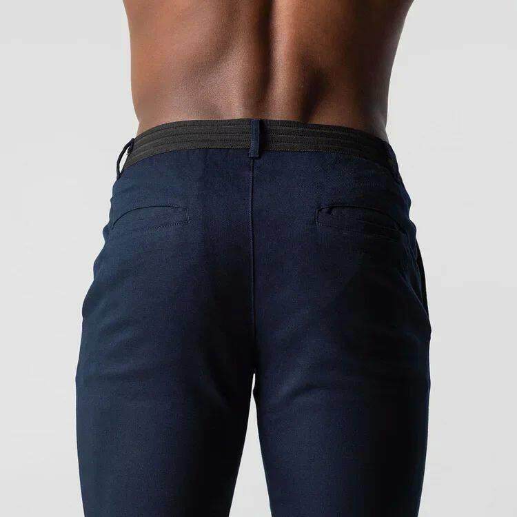 Active Chinos Comfortable Men Long Pants Stylish Slim Fit An