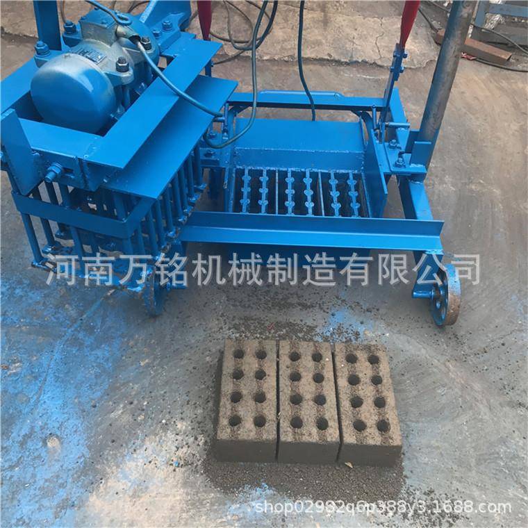 销家庭作坊两相电小八孔砖机非洲移动式水泥多孔空心砖机