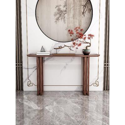 新中式实木玄关桌玄关柜入户靠墙玄关台条案简约现代长条供桌条几