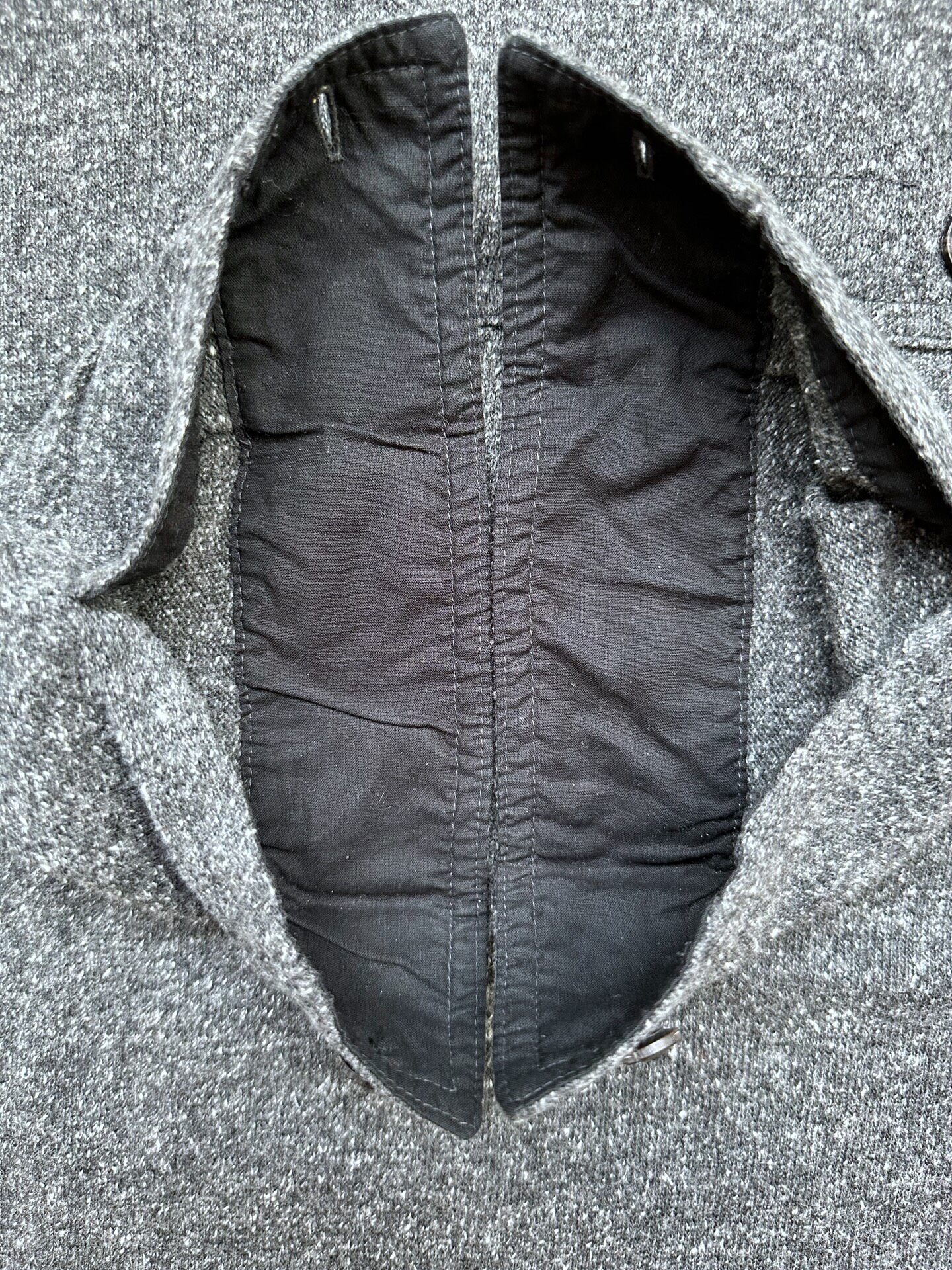 RRL Gray Long-Sleeve Cavalry Shirt — label