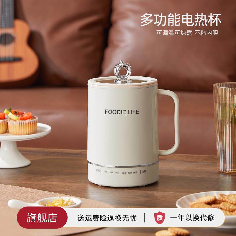 迷你电煮杯一人食炖煮杯煮粥杯泡面 面小型可携式煮水杯电热杯加