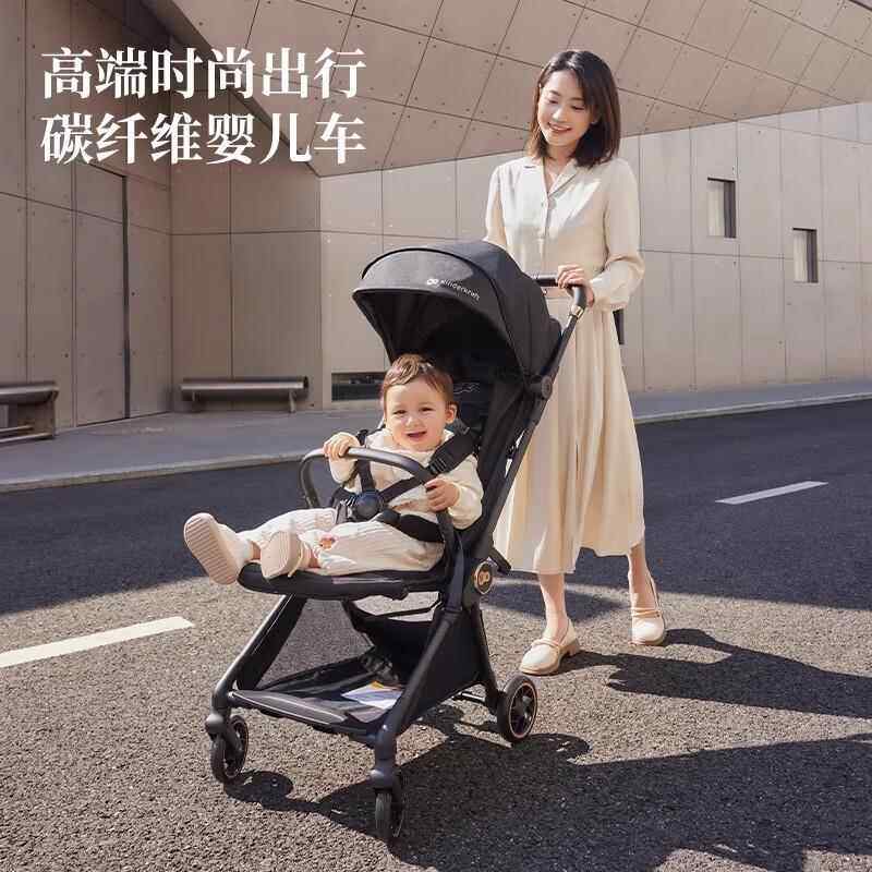 kk婴儿推车kp10宝宝0到3岁高景观轻便碳纤维大龄儿童外出可坐躺