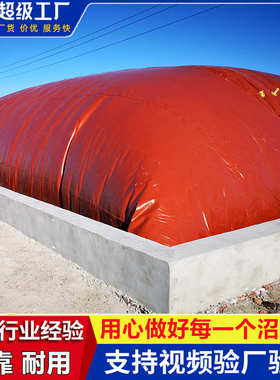排污养殖场大容量发酵农业储设备袋膜全套沼气沼气池软体气袋红泥