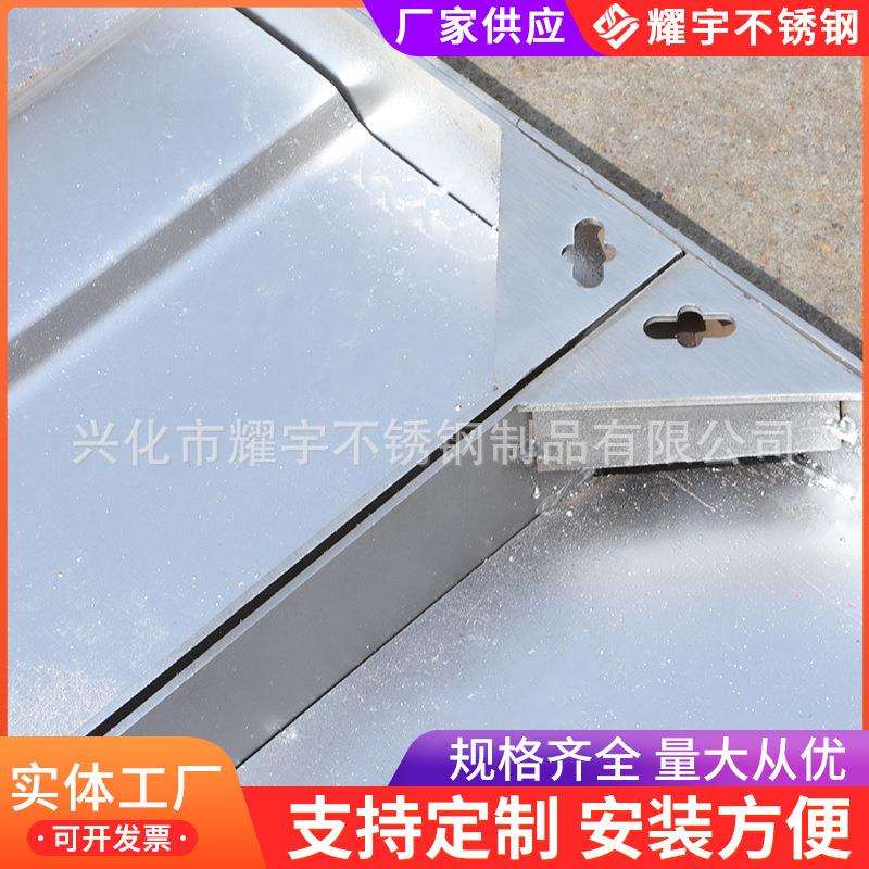 波不锈钢浪底盖隐形饰井装井盖400*400方形雨水窨井盖