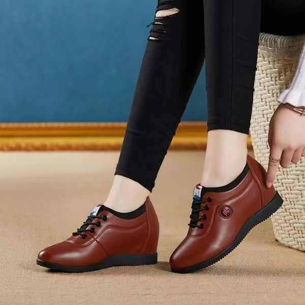 内增高深口单鞋女坡跟2025年新款春季软底休闲鞋平底软底妈妈鞋子,女鞋,深口单鞋,淘宝优惠券,粉丝福利购,淘宝优惠卷