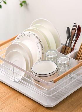 碗碟收架沥水碗架简筷约收置纳物架子FNV厨房家用小型碗柜碗餐具
