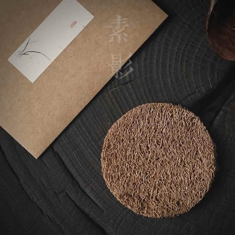 素影丝瓜络垫茶壶垫茶杯托杯垫紫砂壶垫干泡台茶道盖碗承茶隔热垫