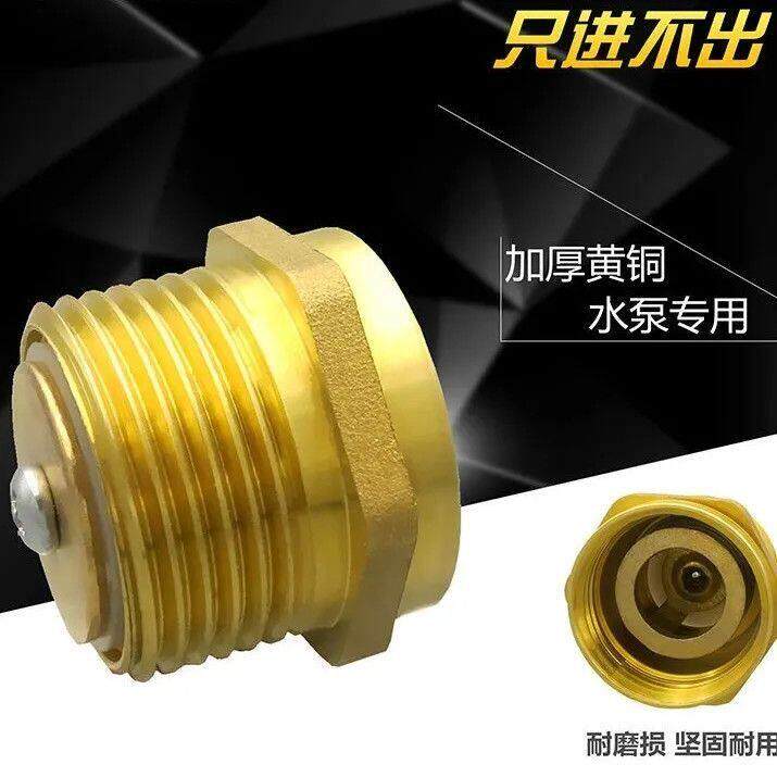 止回阀1寸内外丝水泵专用单向阀加厚家用止逆阀防倒流弹簧止水阀