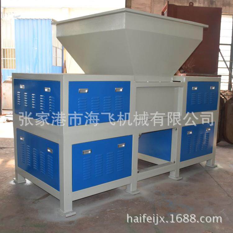 薄膜双轴撕碎机编织袋垃圾粉碎机废旧家具木材稻草破碎机木屑