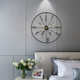 北欧轻奢铁艺挂钟客厅创意时尚 挂表不规则数字静音挂墙钟