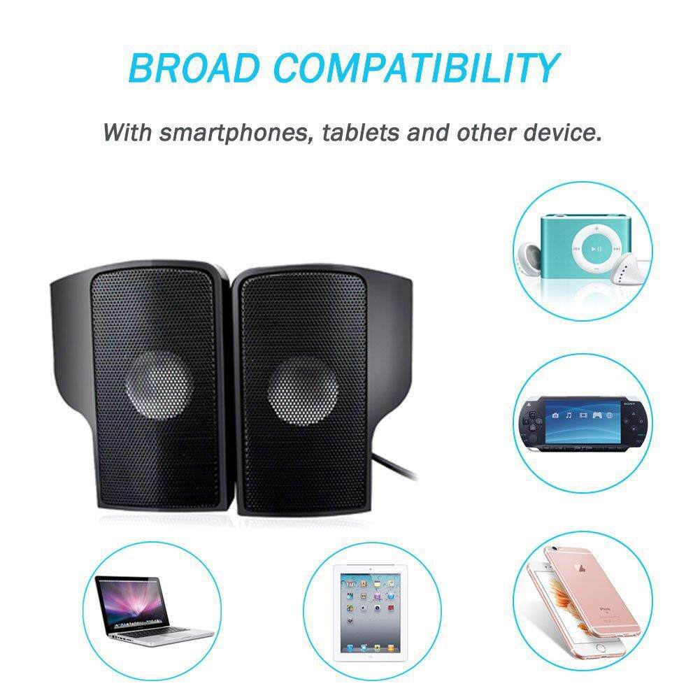 USB夹屏迷你桌面便携2.0音响台式笔记本音箱夹子音箱低音炮礼品