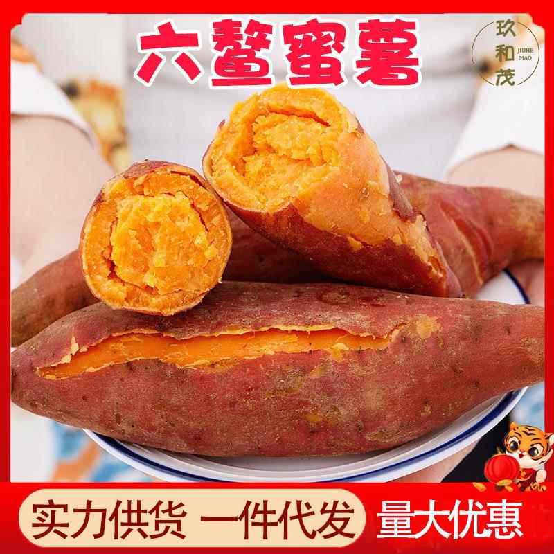 六鳌蜜薯10斤整箱地瓜糖心红心番薯新鲜沙地红薯六鳌蕃薯