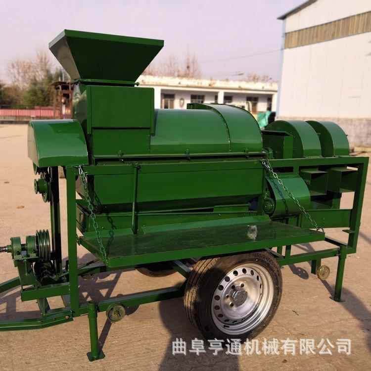 多功能稻谷粒机大型玉米脱脱粒农机柴油款大豆脱粒用机