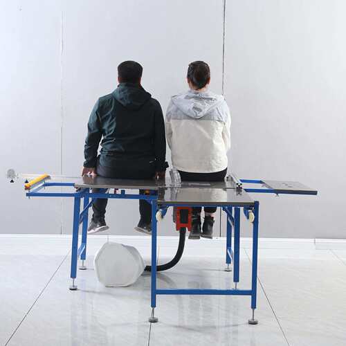 木工锯吸尘升降斜切双锯片无尘子母锯不锈钢推台锯多功能免拆锯台