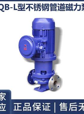 苏天化CQB50-160L立式不锈钢管道式磁力驱动泵立式无泄漏管道泵