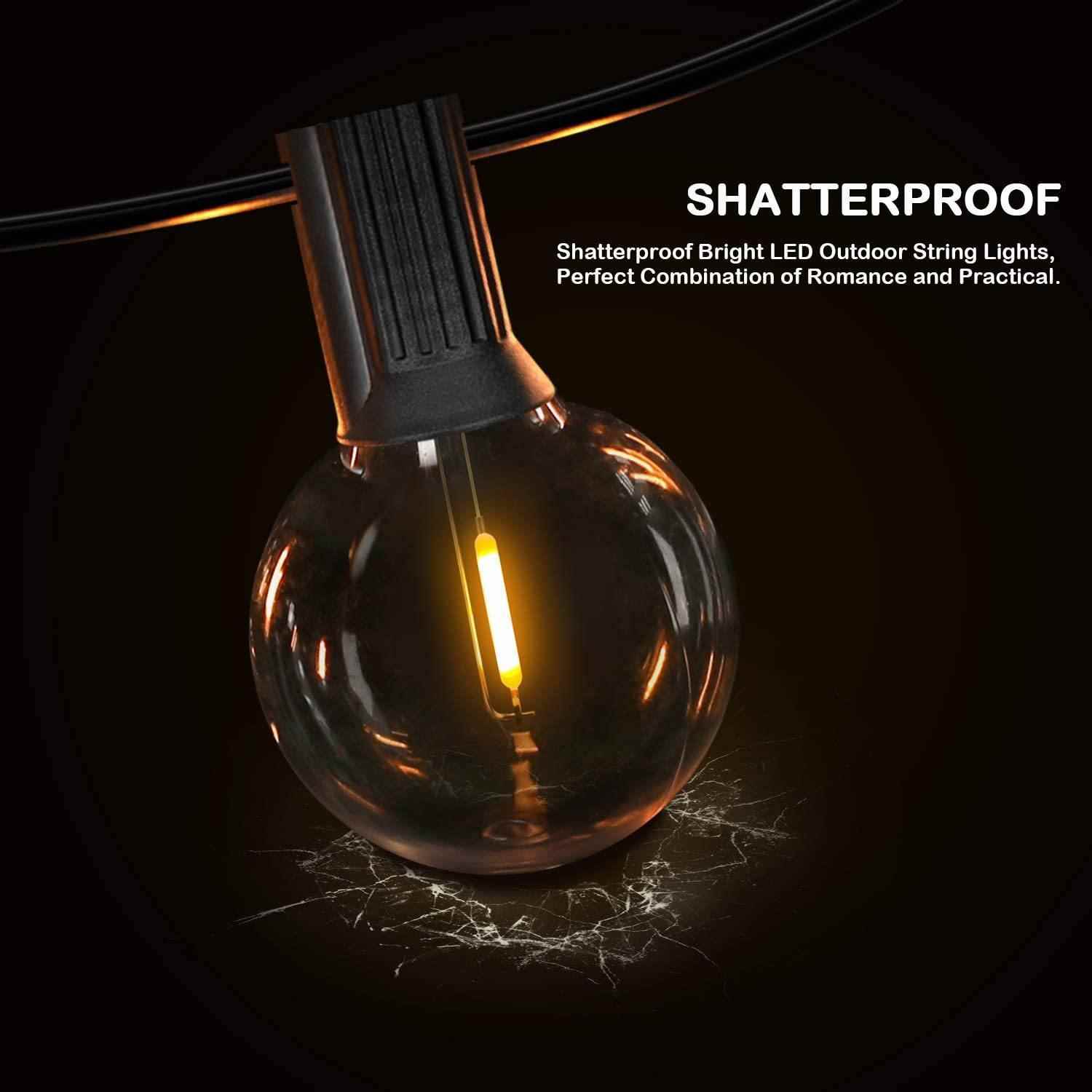 GDDK401暖6.8米50灯串头插延长水1.5m防灯婚礼氛围装饰光G40LED户