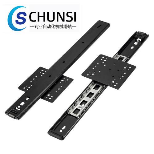 口袋滑轨橱柜插入式衣柜折叠门隐藏推拉轨道侧插回旋门电视柜滑轨