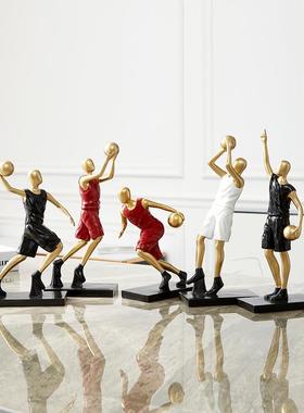 A6现代简F76T5HJH居约轻奢篮球室摆件家电视柜酒柜办公室书L房卧