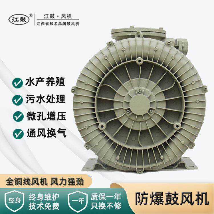 5.5KW防爆漩涡风机高压密封耐高温罗茨鼓风机漩涡气泵
