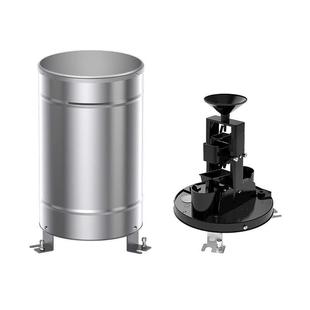 半不锈钢翻斗式雨量计雨水收集气象站配件防洪监测简易雨量站