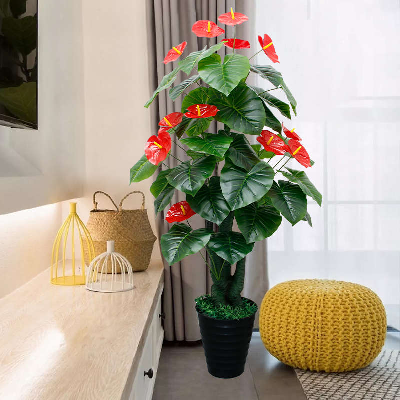 仿真植物大型假树装饰室内客厅盆栽仿生绿植葵树摆件假花仿真花树图片