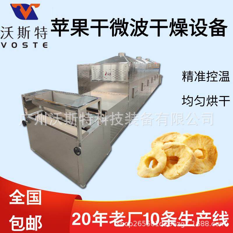 隧道式苹果干微波干燥设备干果烘干机桃干脱水设备